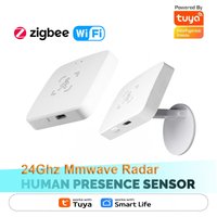 Tuya Zigbee/WiFi Smart Human Presence Sensor 24Ghz MmWave Radar Detection Luminance/Distance Detection Support Home Assistant