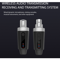 2.4g XLR Wireless Microphone System Transmitter and Receiver Suitable For Dynamic Microphones and 5V Condenser Microphones(M-04)