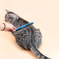 Stainless Steel Pet Comb Double Toothed Knot Removal Comb High Density for Cat And Dog Hair Beauty Grooming Tool