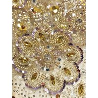 Luxury African Beads Lace 2025 High Quality Handmade Sequins Fabric for Evening Party Dresses Nigerian Style
