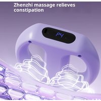 Portable Electric Fascia Massage Ring Adjustable Speed Ergonomic Muscle Handheld Massager with Belt Fat Burning