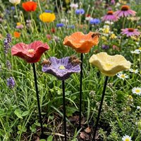 New Portable Bee Water Feeder Resin Flower Drinking Fountain Holder Bee Watering Station Bird Bath Stand Household