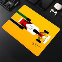 F-f1 12 A-Ayrton S-Senna Mouse Pad Cartoon rubber Small mouse pad desktop computer office keyboard e-sports ROGs game