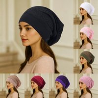 Solid Color Inner Hijabs Undercap With Lace Muslim Turban Islam Underscarf Hijab Bonnet Soft Stretch HIjabs Tube Cap Turbante