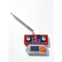 TEA5767 FM Stereo Radio Module for Flipper Zero Receiver Expansion Board with Dual Speakers & Telescopic Antenna Plug-and-Play A