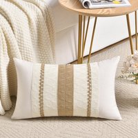 30x50CM 12x20 Inch Boho Throw Pillow Covers Linen Farmhouse Pillow Covers Rustic Decorative Throw Pillow Cover for Couch,Bed