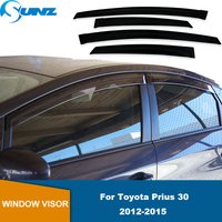 Window Visor For Toyota Prius 30 2012 2013 2014 2015 Weathershield Sun Rain Deflectors Guards Car Rain Shield Window Deflectors