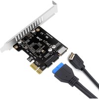 Computer PCI-E To USB 3.0 TYPE-E Expansion Card 19PIN PCI-E To USB 3.0 Type C Front Panel Adapter