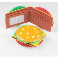 Burger shaped cute women's wallet, designer men's ID card holder