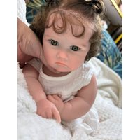 OtardDolls 18Inch Open Mouth Silicone Girl Charlotte Reborn Full Solid Silicone Reborn Dolls Painted Doll Toy Corpo De Silicone