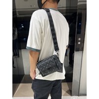 Street Sle Men's Faion Cheered Crossbody Bag Small Fre Single oulder Bag Commuter Trendy Bapa Outdoor Bag