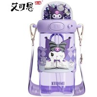 Cartoon Straw Water Cup Sanrio My Melody/Hello Kitty/Kuromi Leak-proof Children's Water Bottle Space Cup for Boys/Girls Gift
