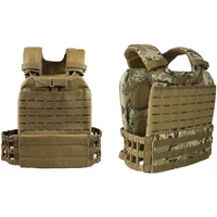 Tactical Training Vest Molle Plate Carrier Hunting Load Bearing Vest Multicolor CS Wargame Protective Assault Vest
