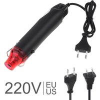 220V 300W Diy Using Heat Gun Electric Tool for Heating DIY Accessories and EU Plug with Shrink Plastic, and Black Surface