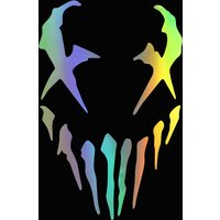 G013 8.5X13CM Motorcycle Decals Reflective Car Sticker Devil Pattern Stickers