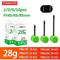 AliExpress NONE 1/2/5/10pcs New Ultra Light Road Bicycle Inner Tube Bicycle Valve Inner Tube Tpu Tire 700c 45/65/85mm 28g Portable Inner Tube