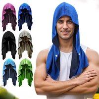 1pc Cooling Hoodie Towel Cooling Towels Quick Drying Absorbent Towels for Neck and Face Protection Sport Workout Camping Cycling