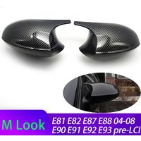 Couvercle de rétroviseur latéral de remplacement, pour BMW E90 E91 E92 E93 E81 E87 E82 E88 3 1 série M, accessoires en Fiber de carbone brillant