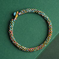 New Handmade Colorful Lucky Knot Bracelet Rope Lucky Bangle Child Adult Lovers' DIY Best Friends Lucky Bracelet Drop Shipping