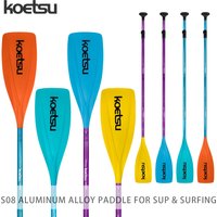 KOETSU S08 Aluminum Alloy SUP Paddle Three Piece Adjustable Design Mixed Color Blade for Water Sports