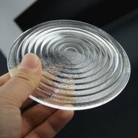Diameter 175mm 200mm Round Glass Spotlight Fresnel Lens Threaded Mirror Transmissive Lens with IP23 Protection Grade