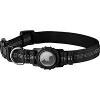 Airtag Dog Collar with Waterproof AirTag Case, Reflective Soft Padded & Safety Air Tag Pet Collar Adjustable for Large Dogs