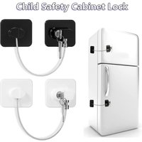 1PCS Baby Sicherheit Kühlschrank Schloss Mit Schlüssel oder Codeschloss Infant Sicherheit Schrank Schlösser Schiebe Schrank Türschlösser