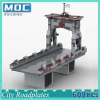 New Movie Idea MOC Spider Bridge Battle City Roadplates Building Blocks Creative Model Bricks DIY Assembly Sets Toys Xmas Gift