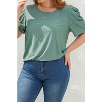 Ladies plus Size Summer Casual Fashion Short Set Two-Piece Set Solid Color Loose T-Shirt And Shorts Ensemble