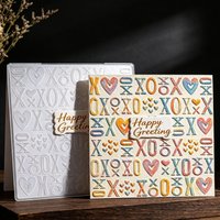 Love symbol texture pressure mold handmade paper art three-dimensional relief greeting card hand account retro style special mol