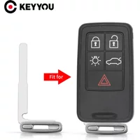 KEYYOU 1PCS NEW Key Blade For Volvo XC60 XC90 S80 S60 S40 V50 V40 Car Key Case Emergency Blank Blade For Volvo Accessories
