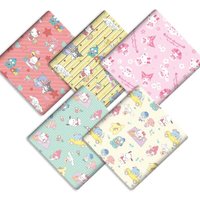 140x50CM Cartoon fabric cotton fabric Patchwork Tissue Kid Home Textile Sewing Doll Dress Curtain Polyester cotton