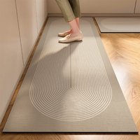Wodoodporna mata podłogowa z PVC do kuchni, dywan antypoślizgowy, długi dywanik, dekoracja domu, olejoodporne maty pod stopy Для Кухни 주방바닥매트