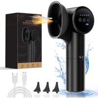 Ear Wax Cleaner Kit Ear with Mild Drying Safe Ear Cleaner with Dual-Compartment Design, Ear Wax Removal IPX7 5 Pressure Settings