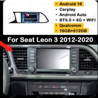 Android 16 Car Radio For Seat Leon 3 MK3 MK 3 2012 - 2020 GPS NAVI Multimedia Stereo Video Player 4G WIFI Carplay Auto Head Unit