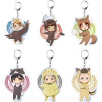 Lucky Seven Anime Peripheral Store Hetalia:The World Twinkle Kigurumi Ver Acrylic Keychain Pendant Ornamen Fans Gifts About 6cm