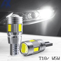 2/4/6/8/10/12Pcs Car T10 LED Bulb W5W 194 LED Signal Light 12V 6000K Trunk Lamps Auto No Side 10SMD 5630 Claerance Error Wedge