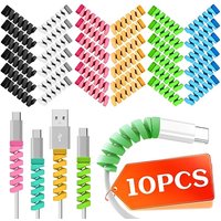 Cable Winder Organizer Data Line Protector Spiral Winder Wire Management Cord Organizers for Earphone Phone Charge Lines Winder