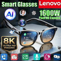 Lenovo 8K AI Smart Glasses AI Translation Sunglasses Bluetooth Calling Music Player Camera Control Anti-blue Sunglasses 2026NEW
