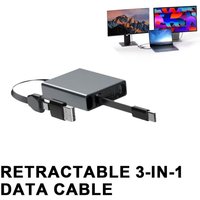 New Arrival Telescopic USB Cable Type C 66W PD Fast Charging For ALL Laptops