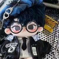In Stock 20cm Plush Doll Outfit Cool Police Puppy & Kitten Costume Set for Boy Dolls – Clothes Only, No Doll