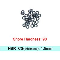 Shore Hardness 90 Degree Thickness 1.5mm NBR Rubber O-Rings Seal Nitrile Butadiene Rubber Washers Sealing Sizes Can Customized