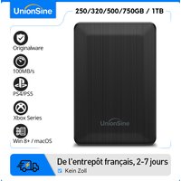 UnionSine External Hard Drive 250GB-2TB Portable HDD USB 3.0-Compatible with PS4, PS5, Xbox, PC, Laptop, Mac-Suitable for TV Recording, Game Storage Expansion, Data Backup-Your Cost-Effective Storage