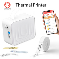 Marklife Thermo-Etikettendrucker M1 Mini, tragbarer, tintenloser Bluetooth-Drucker für Büro, Küche, Supermarkt, zum Verschenken/Markieren/Etikettieren