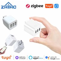 Tuya Smart WiFi/Zigbee Micro 1 2 3 USB Adaptor Switch 5V Mini USB Power Adaptor Smart Life Control Via Alexa Google Yandex alice