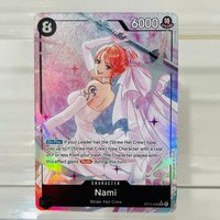 One Piece Nami OP15-086 SR Card English Version Holographic Texture Perfect Condition DIY Premium Anime Collection Card