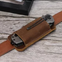 Genuine Leather EDC Folding Knife Sheath Waist Carrier Survival Storage Outdoor Accessory Knives Cover for Folding Knives