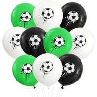 12pcs Soccer Party Latex Balloons 12" Football Print Helium Balloon Kids Toy Boy Sports Theme Birthday Party Decoration Supplies