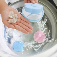 4Pcs Laundry Floating Lint Filter Bag Pet Hair Remover Filter Washing Machine Laundry Ball Reusable Anti-tangle Hair Clean Tools