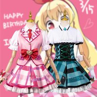 Game Kanzaki Mizuki Cosplay Costume Lolita Dress Aikatsu Games Halloween Carnival Role Party Cosplay Set Beauty Moon Wig Sets